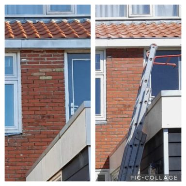 Steenmortel op kleur, herstel van andere kleur stenen door Terpstra Gevelrenovatie