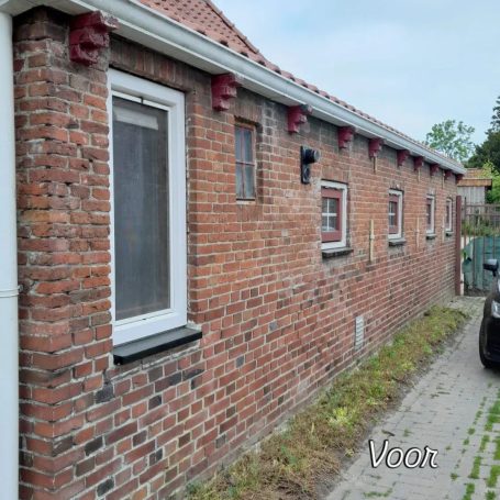 Woonboerderij Hantum gevoegd met authentieke kalkvoeg